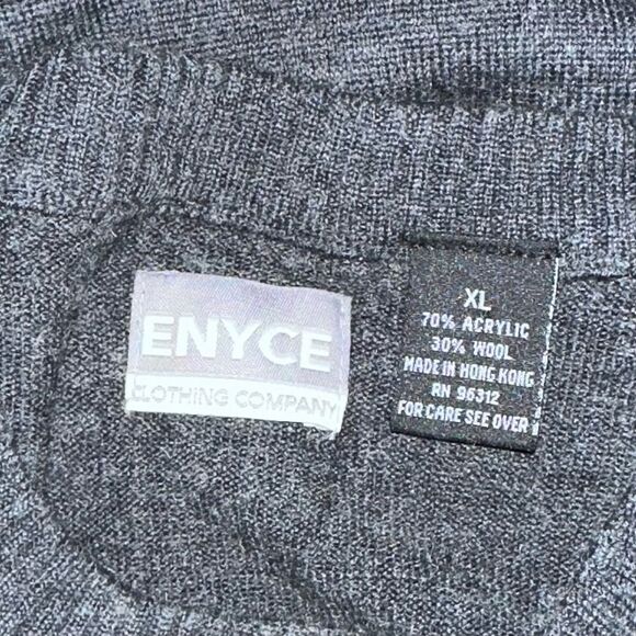 Enyce‎ Men’s Wool Blend Crewneck Pullover Sweater Size XL - Picture 4 of 6